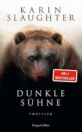 Buchcover und Illustration zur Rezension Buchrezension: „DUNKLE SÜHNE“ von Karin Slaughter