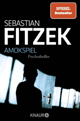 Buchcover und Illustration zur Rezension AMOKSPIEL