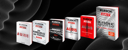 Buchcover und Illustration zur Rezension Auris-Reihenfolge: Alle Bücher von Vincent Kliesch